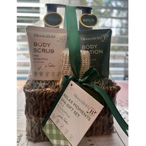 Bloomfield Relax Moments Spa Gift Set Fir/Eucalyptus 6pc Bath Lotion Shower Gel‎